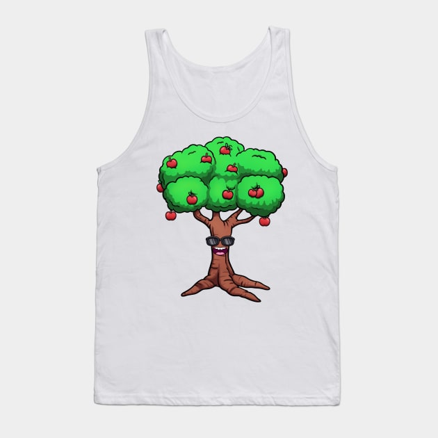 Cool Apple Tree Tank Top by TheMaskedTooner